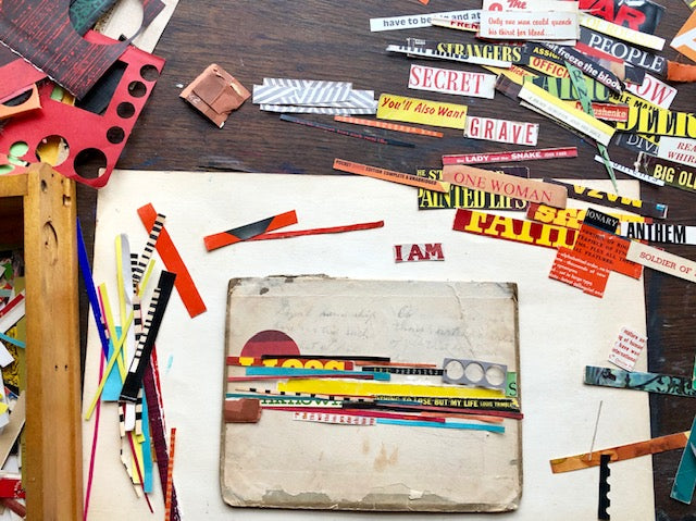 Let 'er Rip Collages: Using Vintage Book Parts
