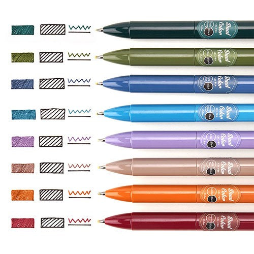 Vintage Colors Gel Dual 2-In-1 Retractable Pen