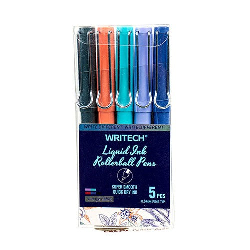 Liquid Ink Rollerball Pen Set, Vintage Colors Ink
