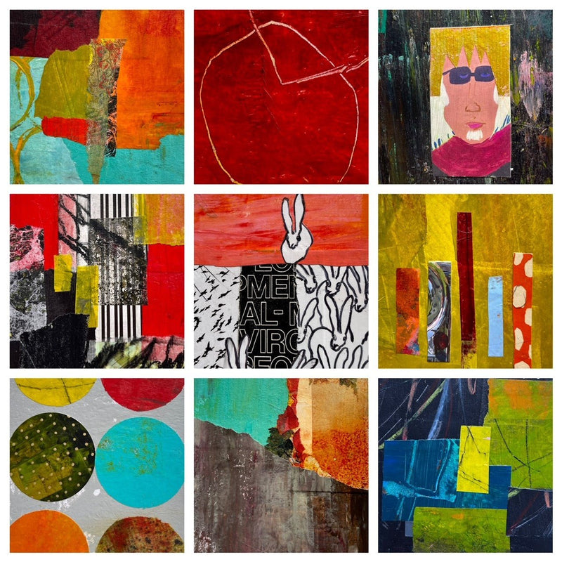 Lexicon of Collage: Creating a Deck of Mixed Media Collages with Dayna Collins - Art Department LLC