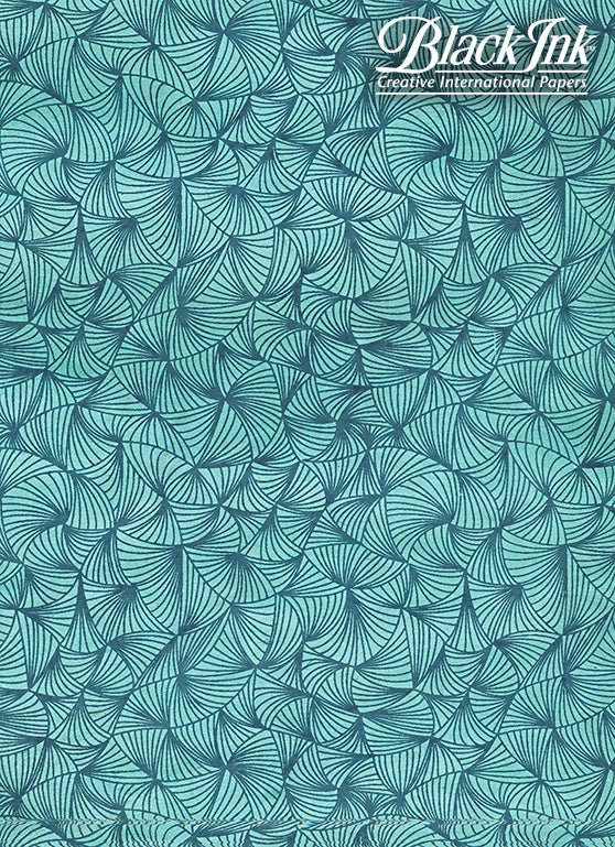 Black Ink Handmade Screenprinted Decorative Paper - Art Department LLC