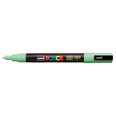 Uni Posca Paint Marker Sizes 1M, 3M and 5M White, 3 Pen Total