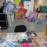 Gelli Printing Retreat, Transfers and Gelli Paintings with Jessica Ramey - Art Department LLC