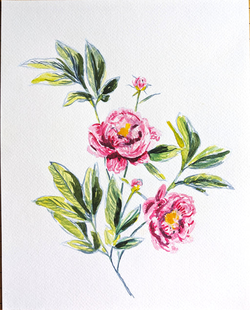 Art Lab Inspired Watercolor- Pretty Peony Experience
