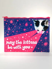 Blue Q Zipper Pouch - Art Department LLC