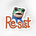 Resist Sticker by Jessica Ramey - Art Department LLC