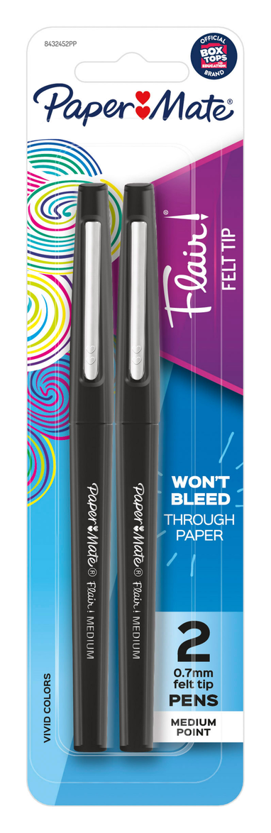 Flair Felt Tip Pens 2 Marker Pen Set