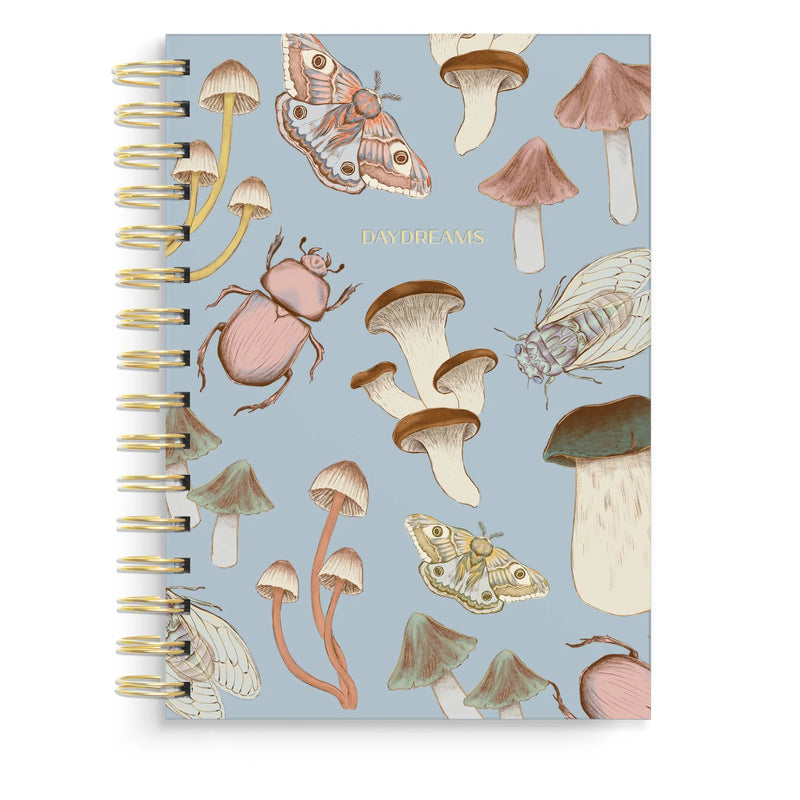 Insects and Mushrooms Spiral Notebook - Art Department LLC