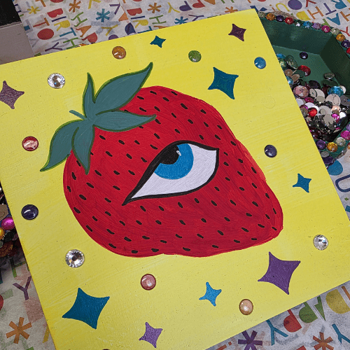 Acrylic Flower Eye Painting Workshop with Janique Crenshaw - Art Department LLC