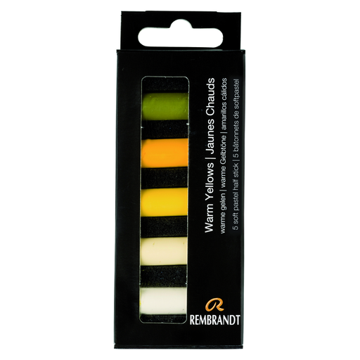 Rembrandt Pastel Half Stick Set, Warm yellows