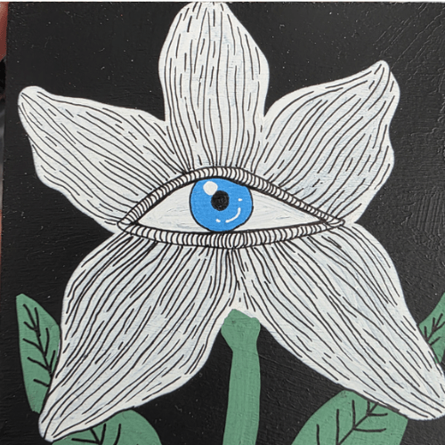 Acrylic Flower Eye Painting Workshop with Janique Crenshaw - Art Department LLC