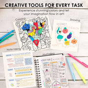 Retractable Colorflow Acrylic Gel Pen Set of 12 - Art Department LLC