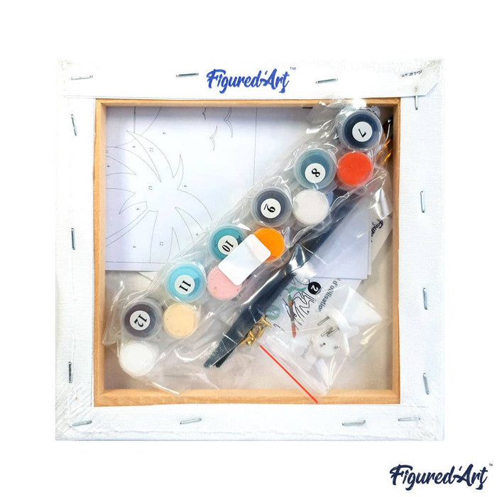 Mini Paint by numbers framed - Van Gogh Starry Night - Art Department LLC