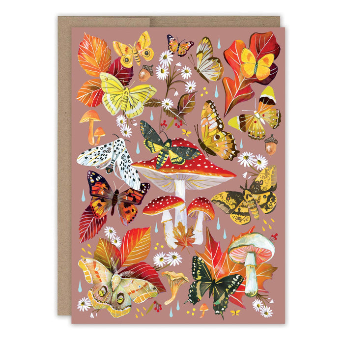 Autumn Flutter Birthday Card - Art Department LLC
