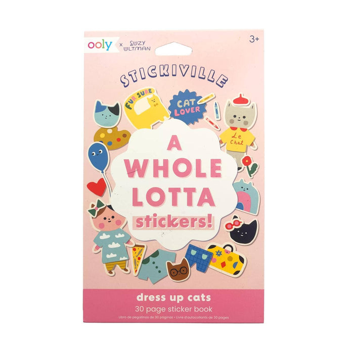 Stickiville A Whole Lotta Sticker Book - Dress Up Cats - Art Department LLC