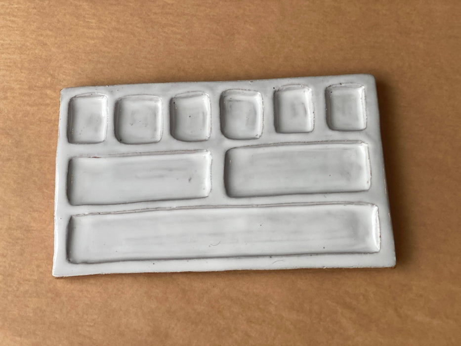 Large 9 - Pan Ceramic Artist Paint Palette - Art Department LLC