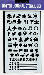 Essentials Dotted Journal Stencil Set - Art Department LLC