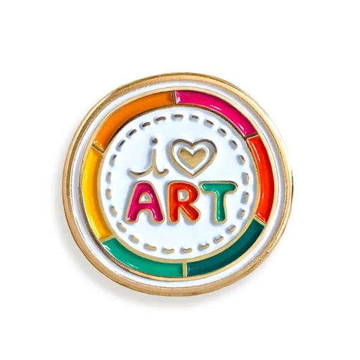 I Love Art Enamel Pin