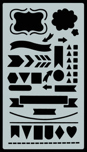 Essentials Dotted Journal Stencil Set - Art Department LLC