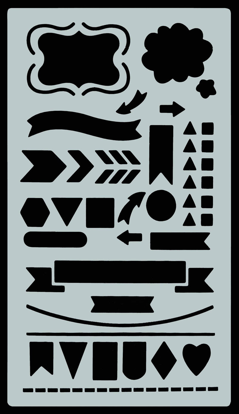 Essentials Dotted Journal Stencil Set - Art Department LLC