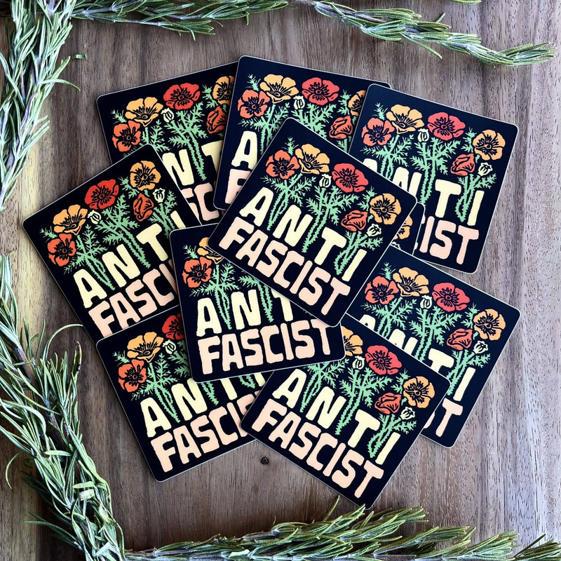 Anti Fascist Sticker | social justice matte vinyl - Art Department LLC