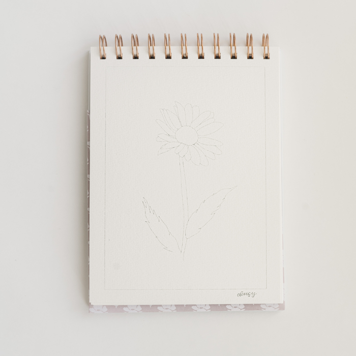 Flowers watercolor workbook