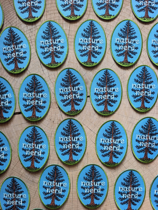 Iron-on patch | nature nerd - embroidered Pine tree applique