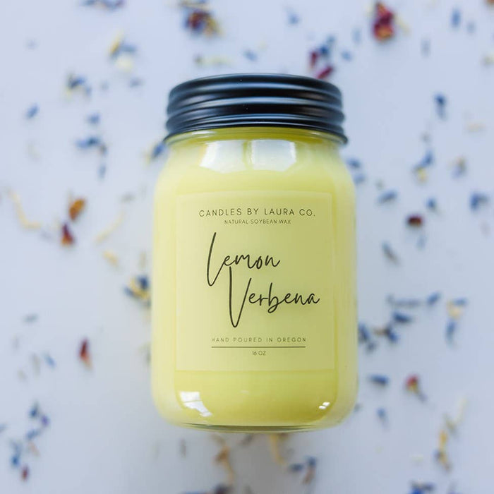 Lemon Verbena Soy Jar Candle - Art Department LLC