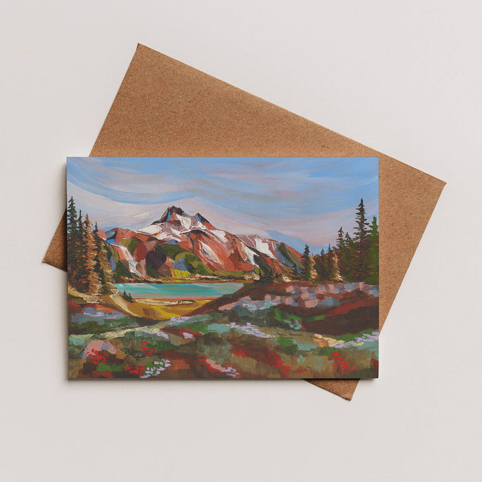Mount Jefferson Greeting Card - Art Department LLC