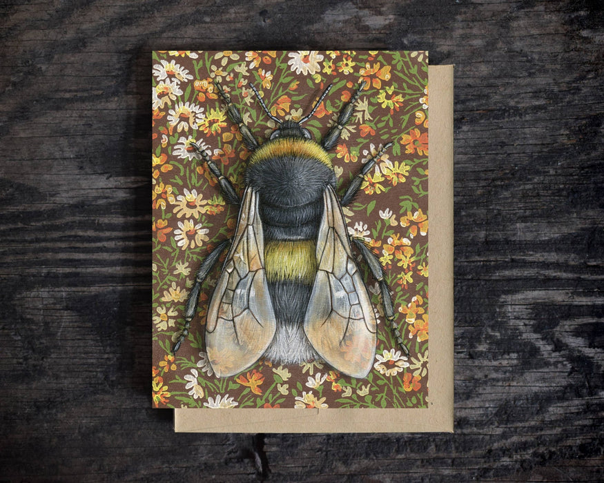 Bumblebee Brown - Note Card - Art Department LLC