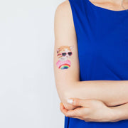 Rainbow Kitten Tattoo Pair - Art Department LLC