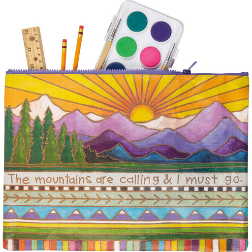 Mountains Are Calling I Must Go Zipper Folder