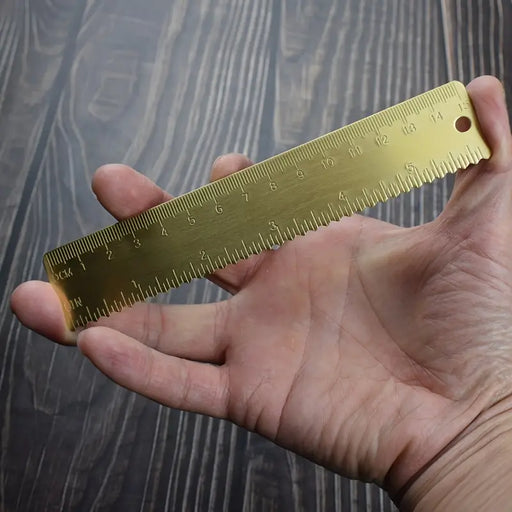 15cm/5in Scale Brass Ruler, Bookmark