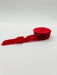 1.25" Raw Edge Velvet Ribbon, crimson.