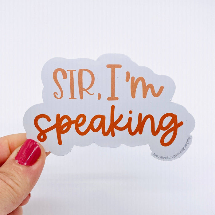 I'm speaking vinyl sticker - Art Department LLC