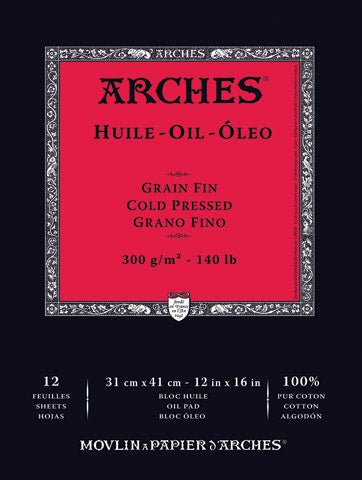 Arches Oil Pad 140lb 9x12 - Art Department LLC