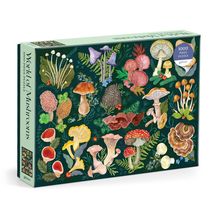 World of Mushrooms 1000 Piece Puzzle - Art Department LLC