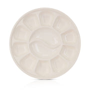 12 Well Round Ceramic Paint Palette - Art Department LLC