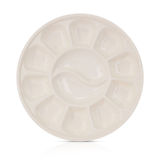 12 Well Round Ceramic Paint Palette - Art Department LLC