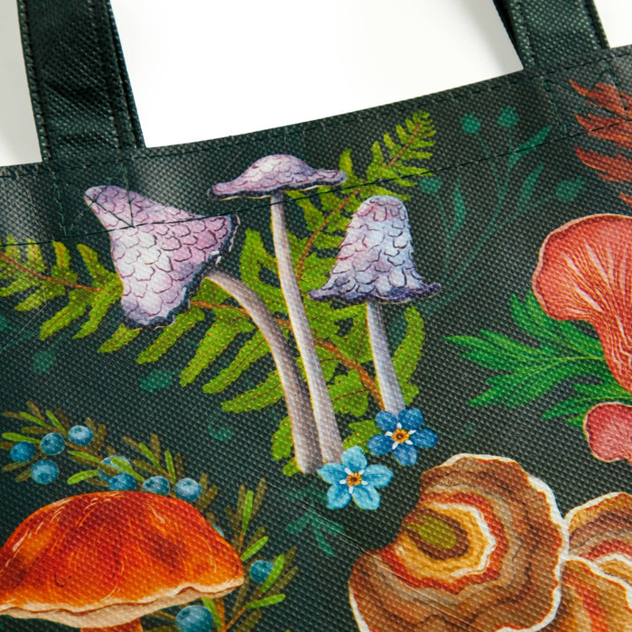 World of Mushrooms Reusable Shopping Bag - Art Department LLC