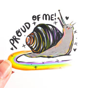 Rainbow Snail Vinyl Sticker - Art Department LLC