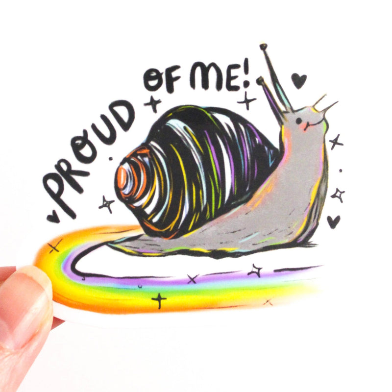 Rainbow Snail Vinyl Sticker - Art Department LLC