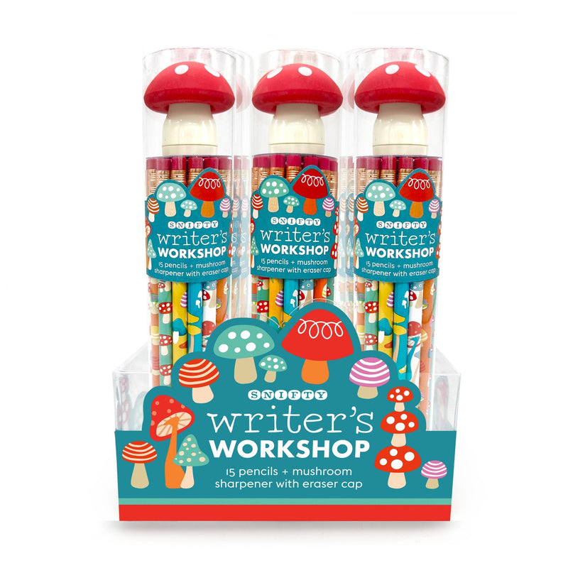 Mushroom Pencils + Sharpener - Art Department LLC