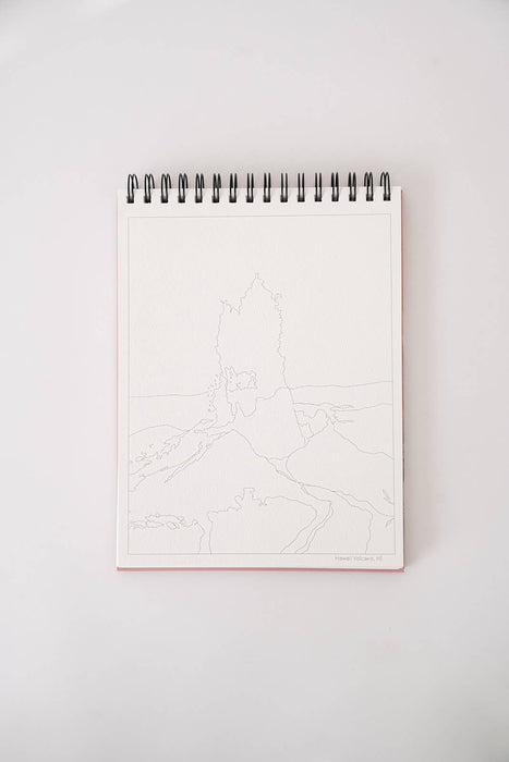 National Parks Watercoloring Book - Outlines w/Video Tutorials - Art Department LLC