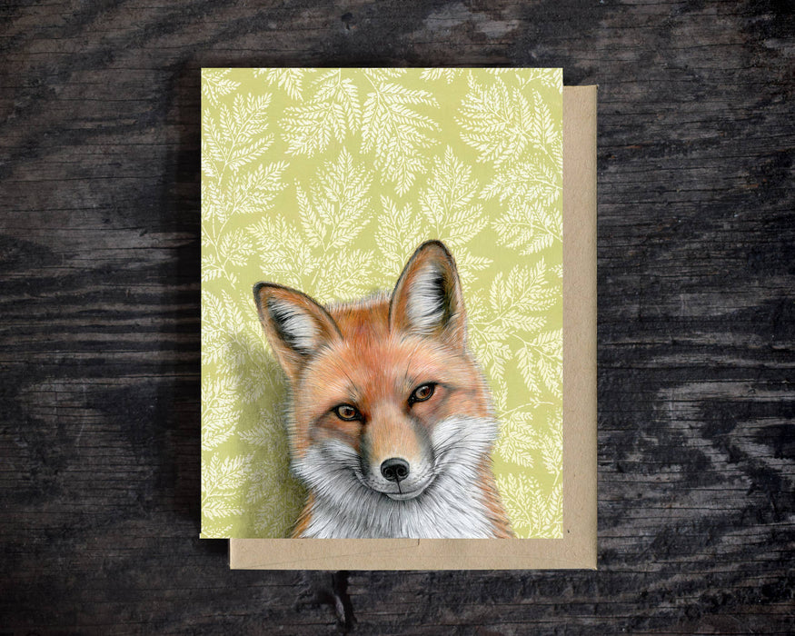 Red Fox - Note Card - Art Department LLC