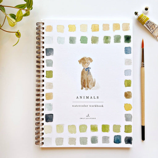 Animals watercolor workbook - Art Department LLC