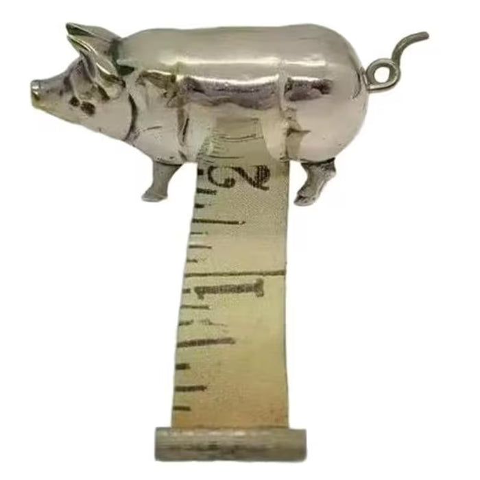 Retro Wind Pig Mini Tape Measure
