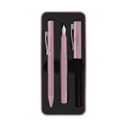 Grip 2010 Fountain & Ballpoint Pen Gift Set, Rose Shadows - Art Department LLC