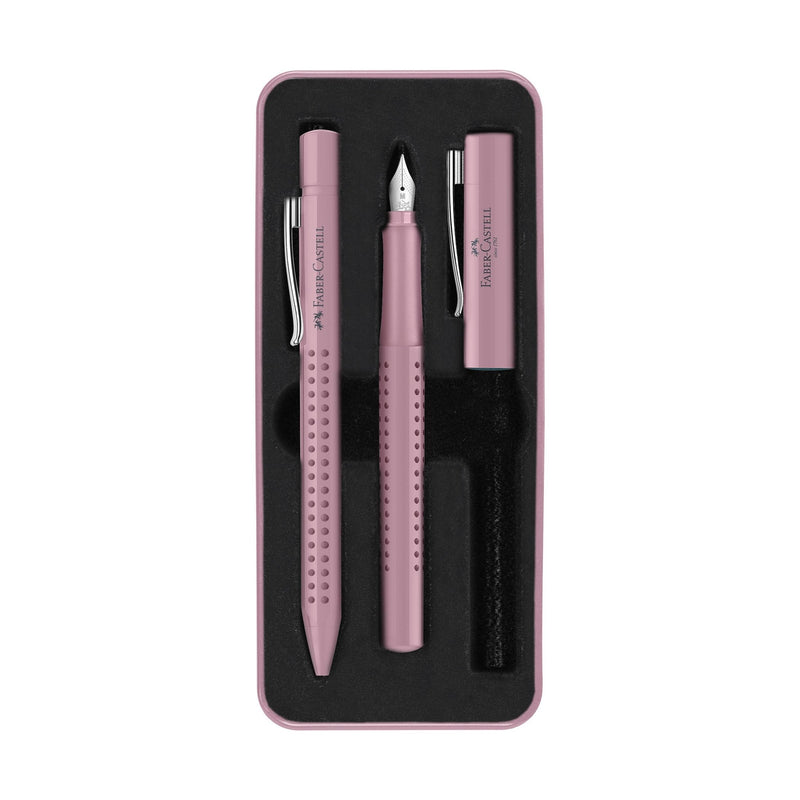 Grip 2010 Fountain & Ballpoint Pen Gift Set, Rose Shadows - Art Department LLC