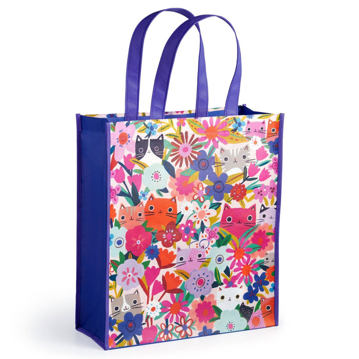 Blooming Cats Reusable Shopping Bag - Art Department LLC